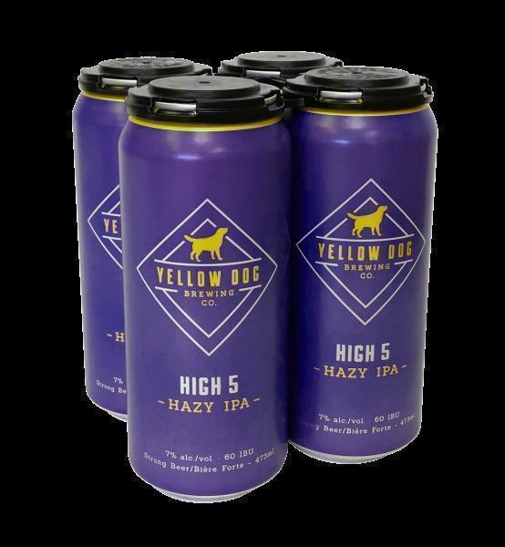 YELLOW DOG HIGH 5 HAZY IPA 4 CAN