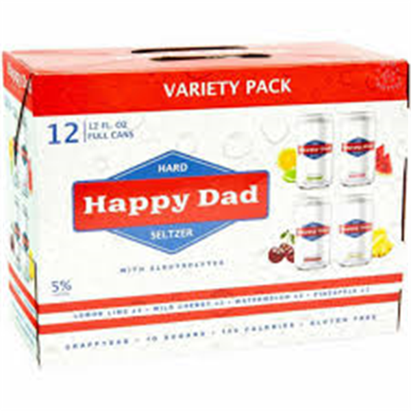 HAPPY DAD SELTZER 12 PACK