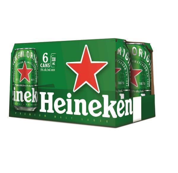 HEINEKEN LAGER 6 CAN
